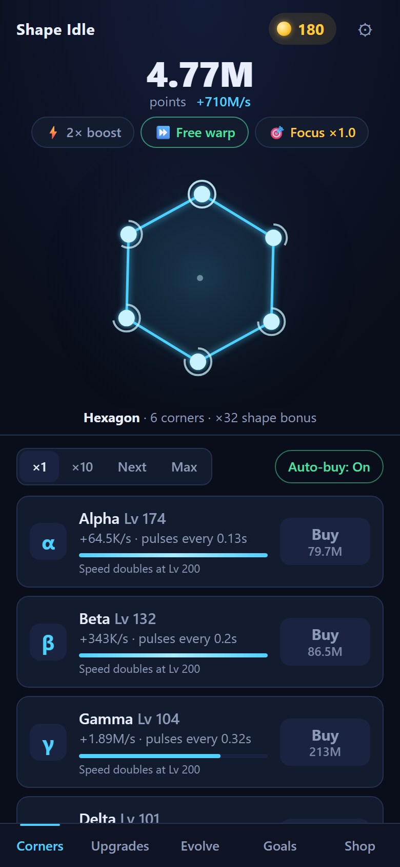 Shape Idle screenshot 1